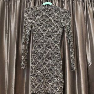 Stretchy sparkly mini dress
